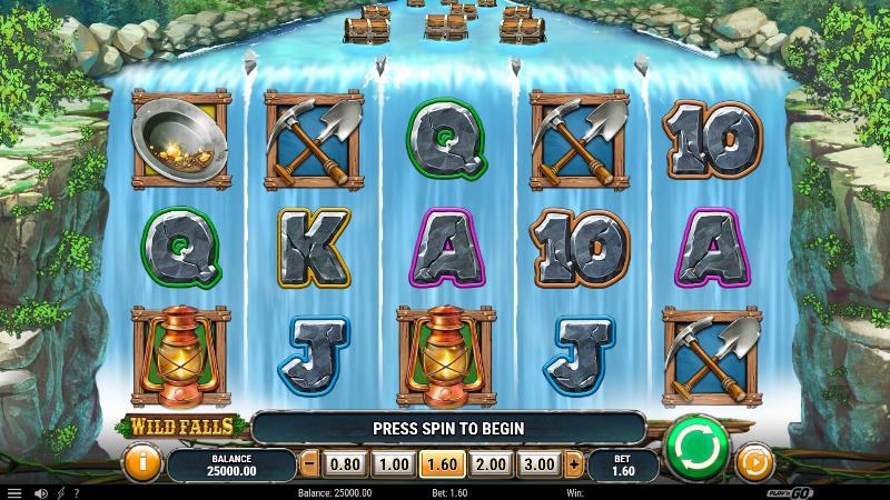 Wild Falls slot game artwork