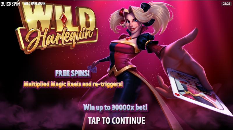 Wild Harlequin slot game artwork