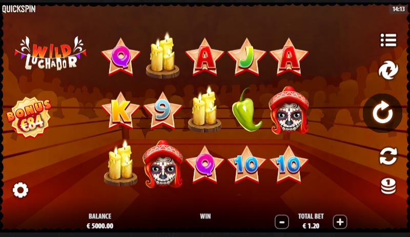 Wild Luchador slot game artwork