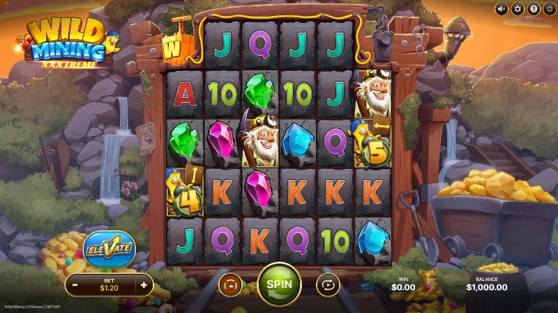 Wild Mining Xxxtreme slot game artwork