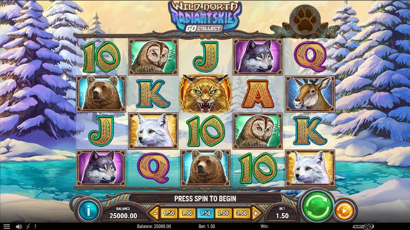 Wild North Radiant Skies slot game artwork