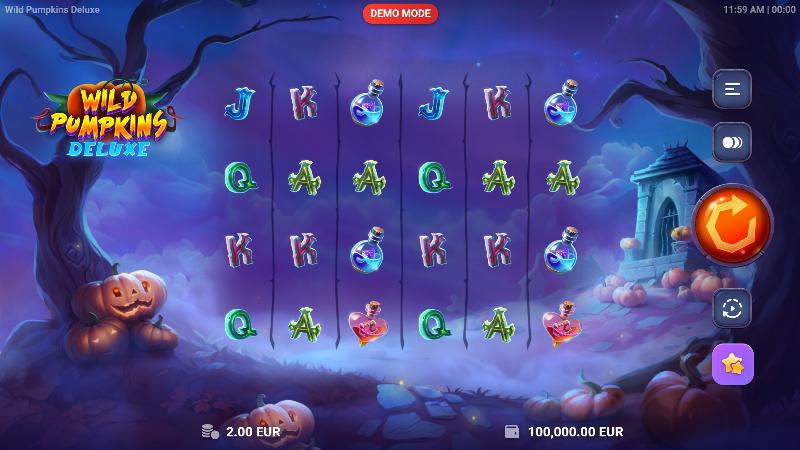Wild Pumpkins Deluxe slot game artwork