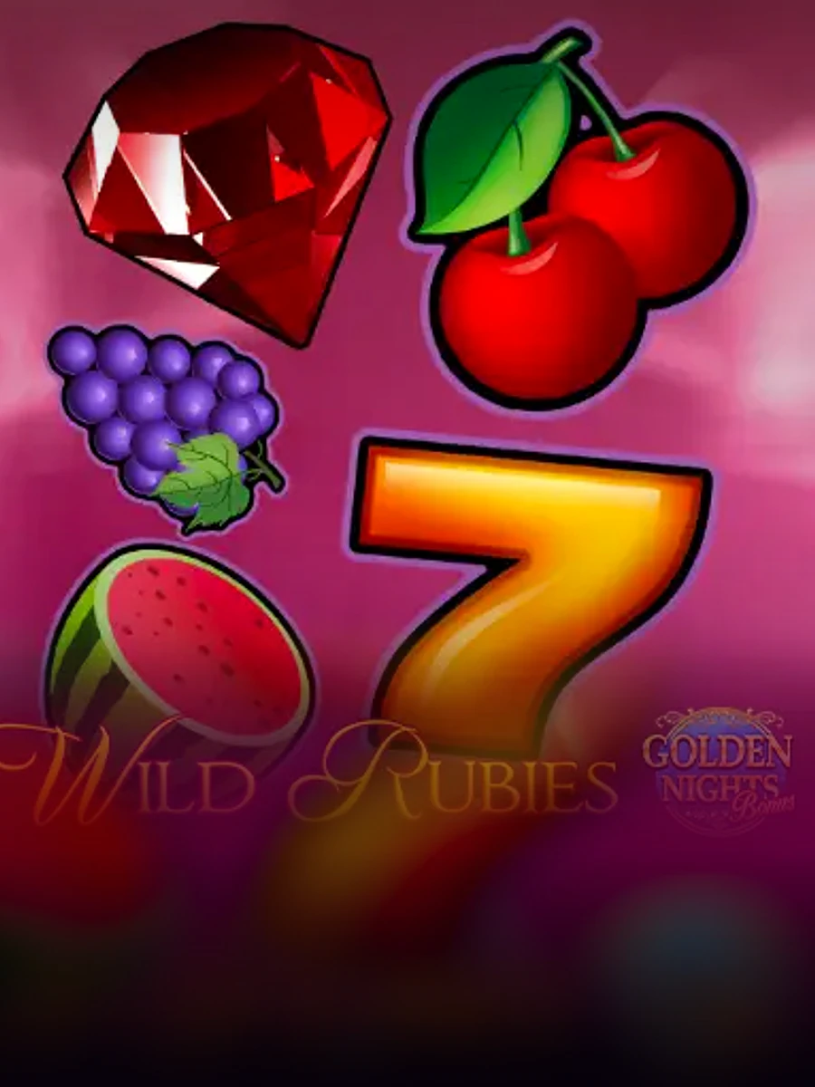 Wild Rubies - Golden Nights Bonus slot game artwork