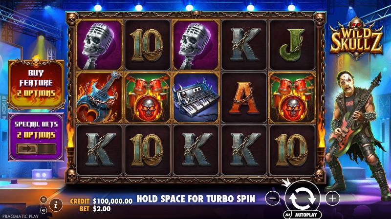 Wild Skullz slot game artwork
