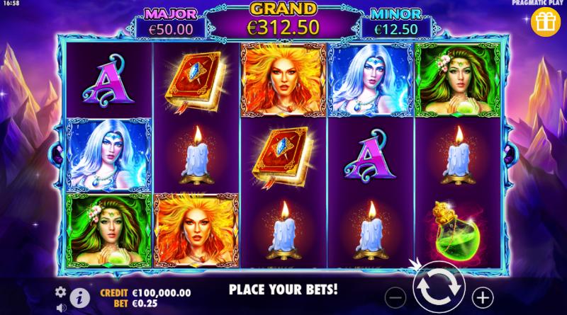 Wild Spells slot game artwork