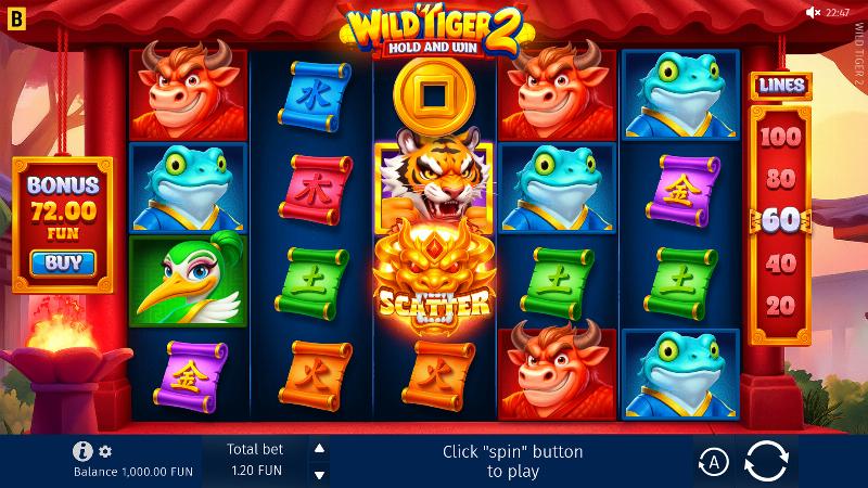 Wild Tiger 2 slot game artwork