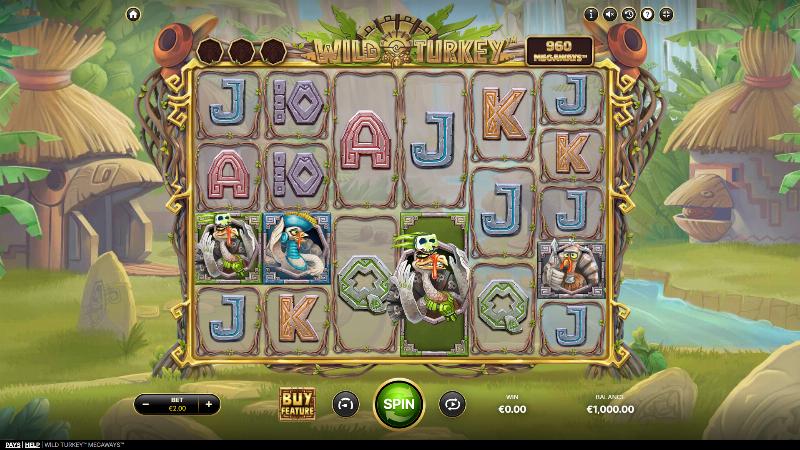 Wild Turkey Megaways slot game artwork