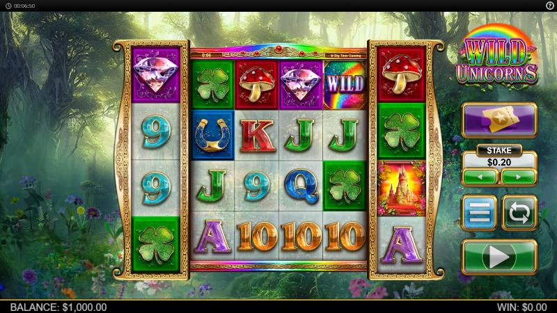 Wild Unicorns slot game artwork