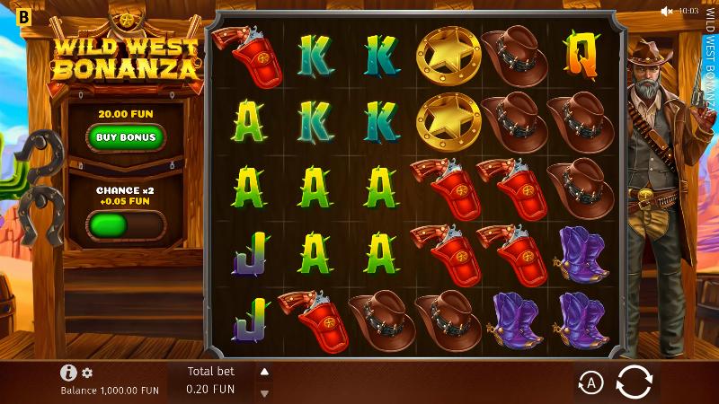 Wild West Bonanza slot game artwork