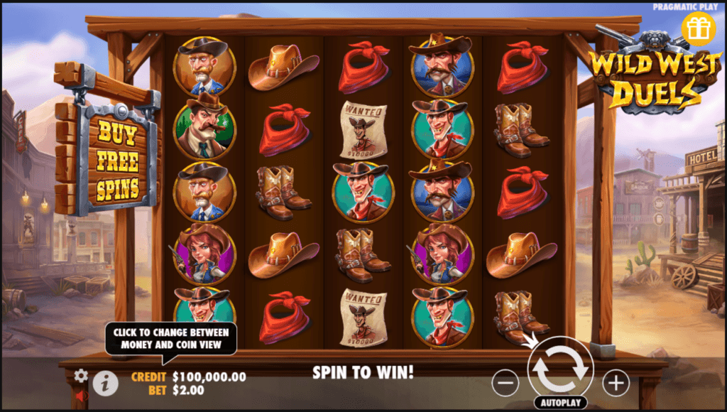 Wild West Duels slot game artwork