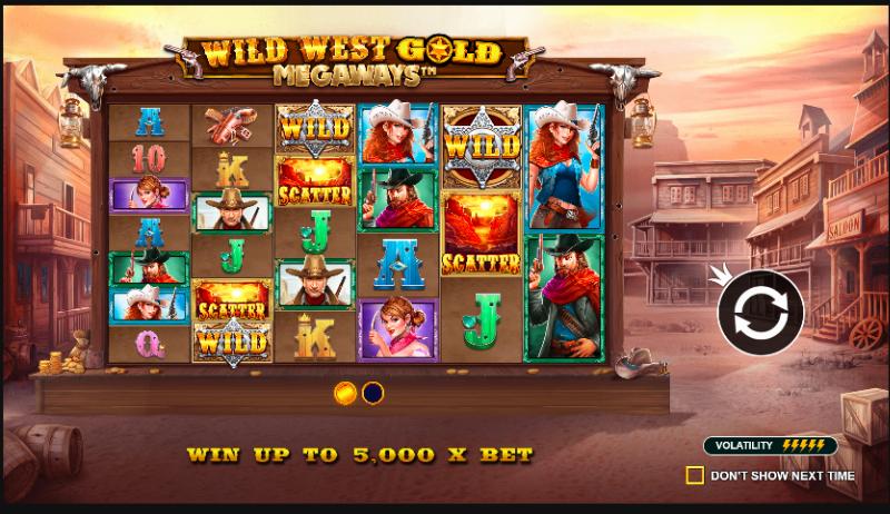 Wild West Gold Megaways slot game artwork