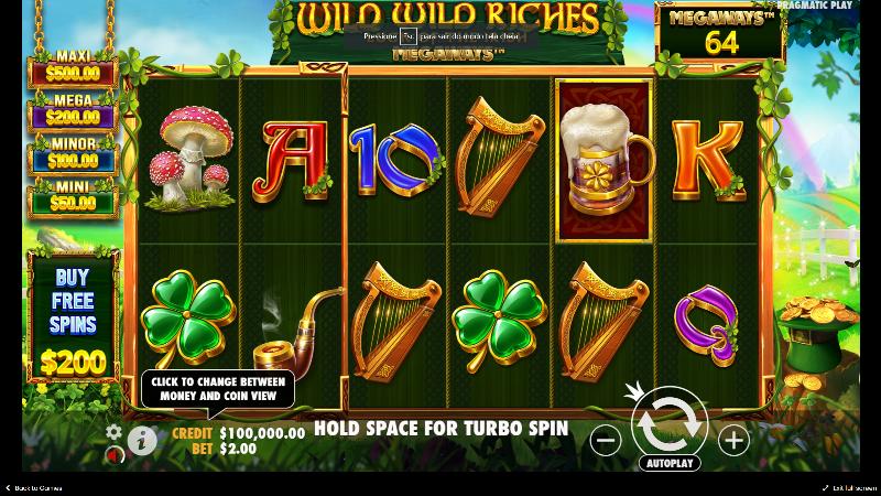 Wild Wild Riches Megaways slot game artwork