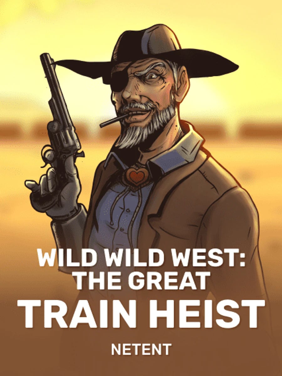 Wild Wild West: The Great Train Heist slot game artwork