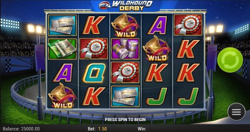 Wildhound Derby slot game artwork
