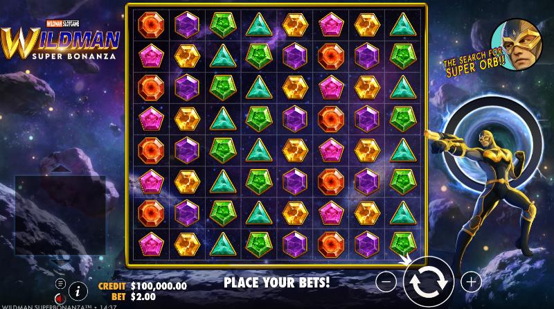 Wildman Super Bonanza slot game artwork