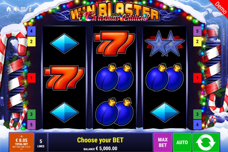 Win Blaster Christmas Edition slot game artwork