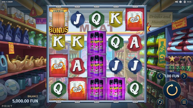 Win-O-Mart slot game artwork