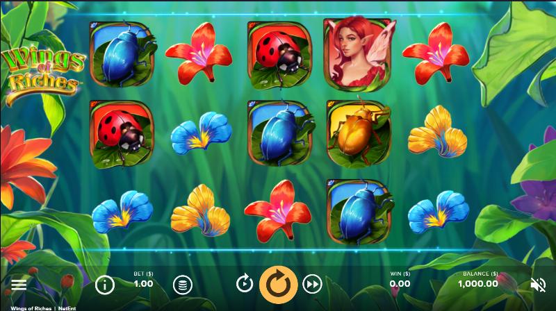 Wings Of Riches slot game artwork