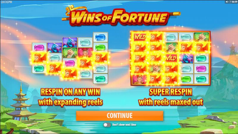 Wins Of Fortune slot game artwork