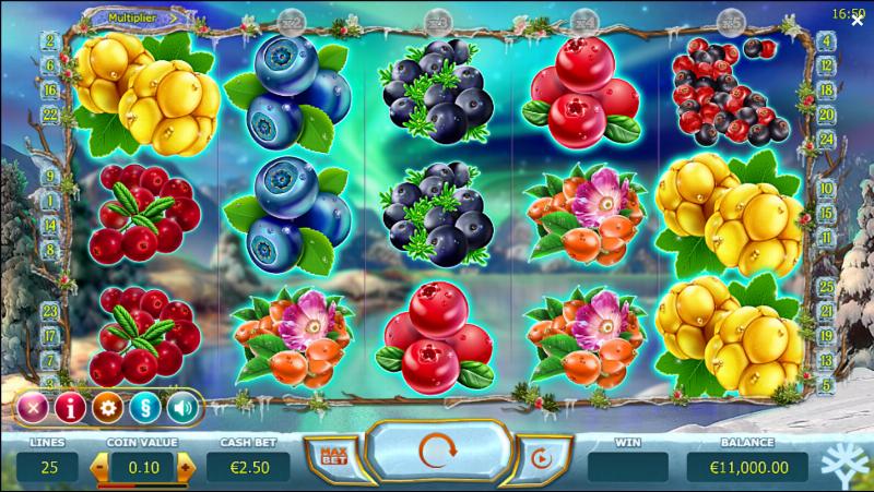 Winter Berries slot game artwork