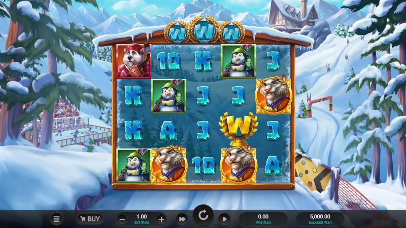 Winter Champions slot game artwork