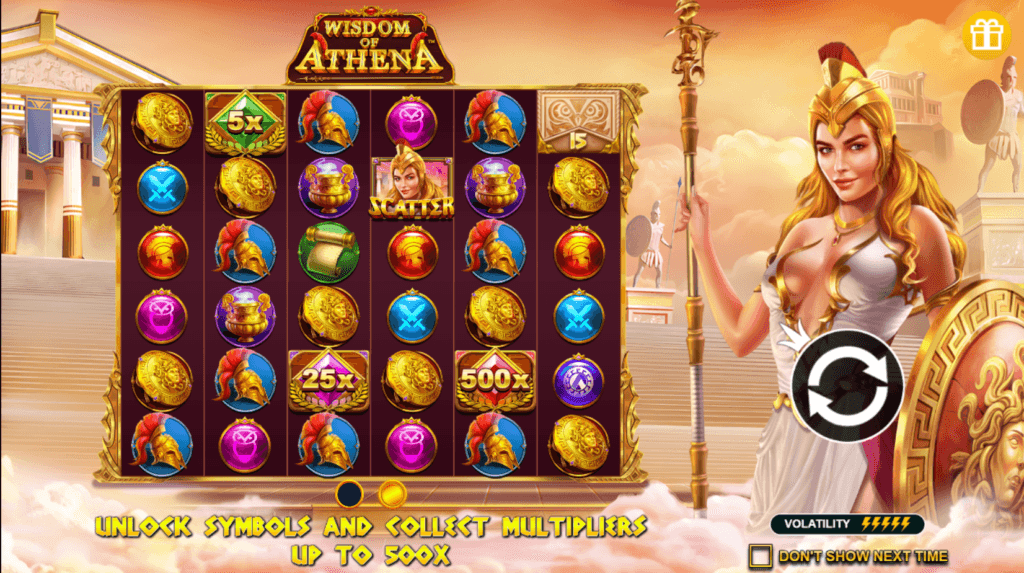 Wisdom of Athena slot game artwork