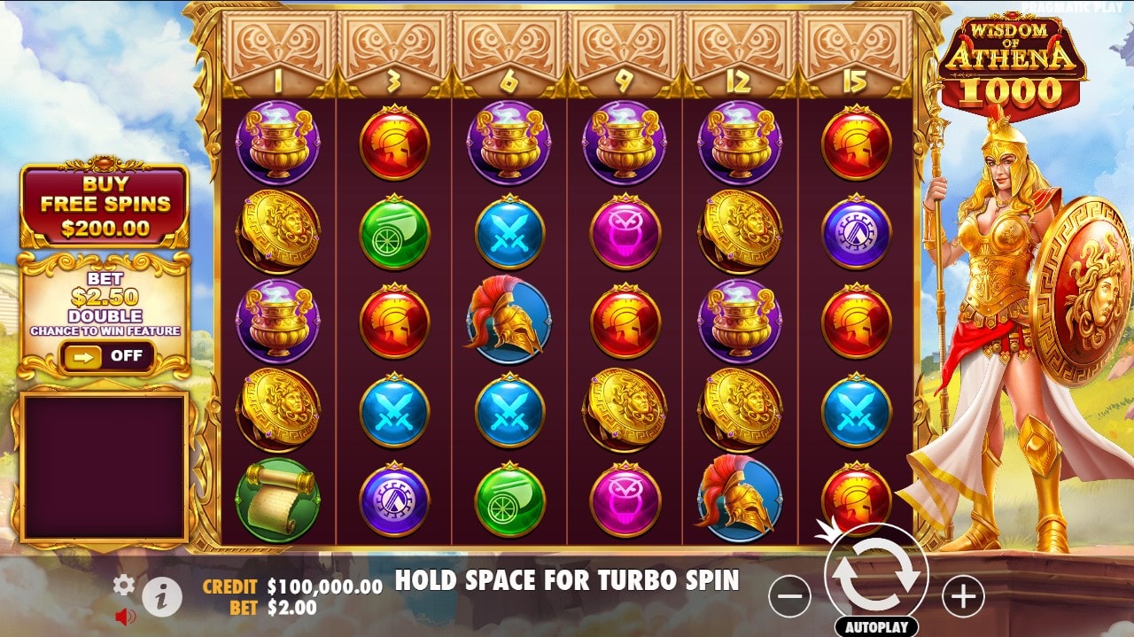 Wisdom Of Athena 1000 slot game artwork