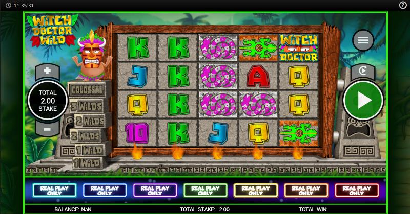 Witch Doctor Wild slot game artwork