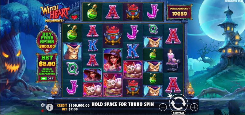 Witch Heart Megaways slot game artwork