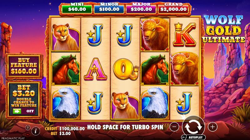 Wolf Gold Ultimate slot game artwork