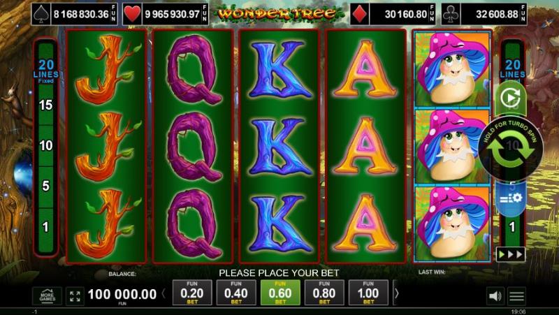 Wonder Tree slot game artwork