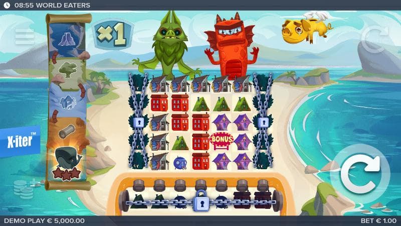 World Eaters slot game artwork