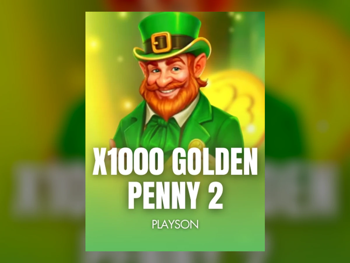 x1000 Golden Penny 2 slot game artwork