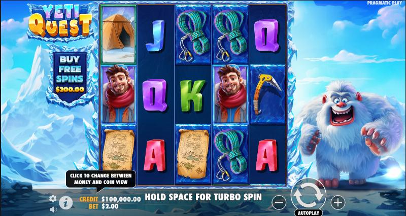 Yeti Quest slot game artwork