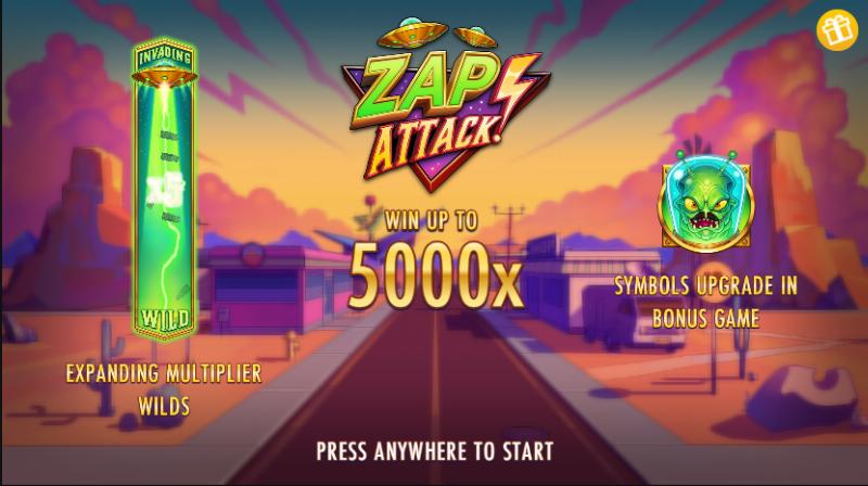 Zap Attack slot game artwork