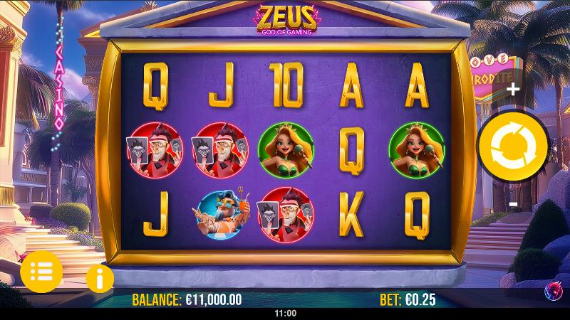 Zeus God Of Gaming slot game artwork