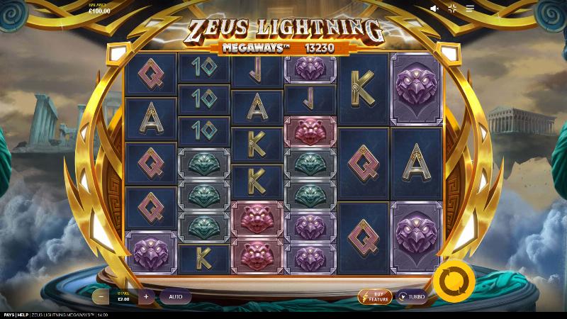 Zeus Lightning Megaways slot game artwork