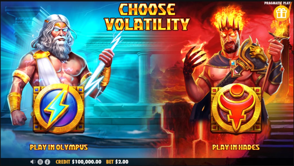 Zeus vs Hades - Gods of War slot game artwork