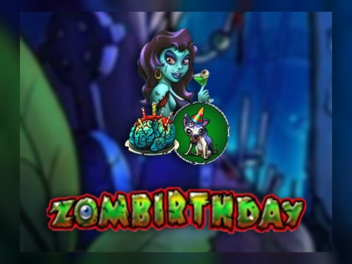 Zombirthday slot game artwork