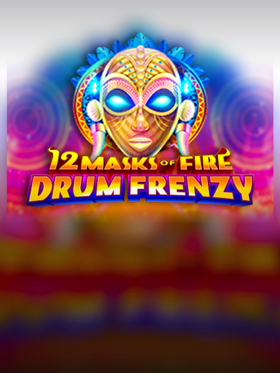 12 Masks Of Fire Drum Frenzy slot artwork