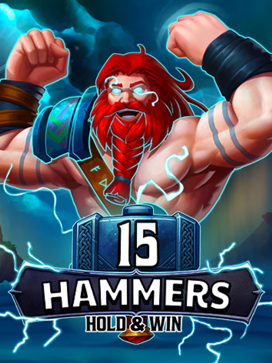 15 Hammers: Hold & Win slot artwork