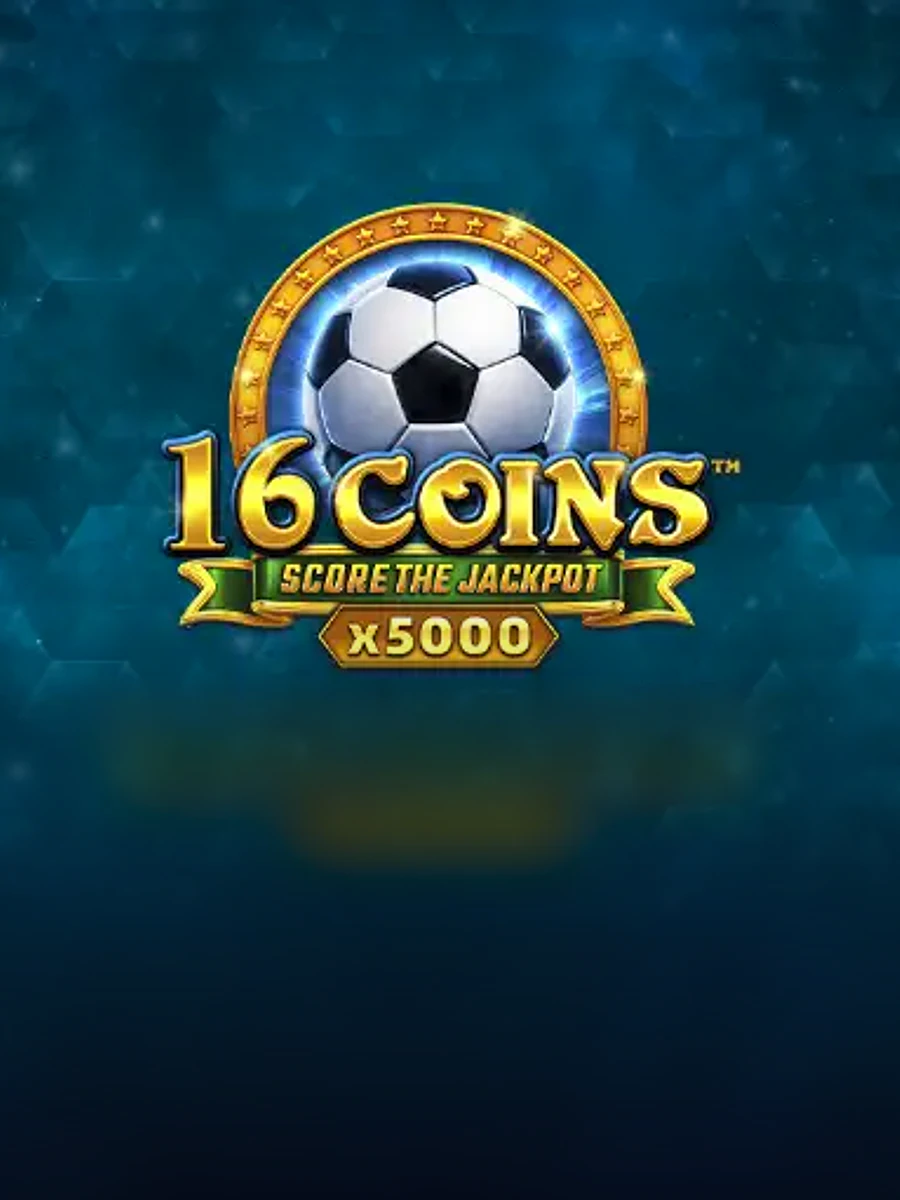 16 Coins x5000 Score the Jackpot casino game artwork
