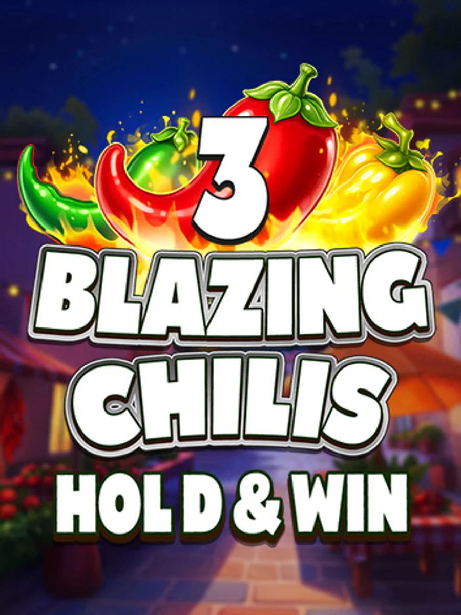 3 Blazing Chilis: Hold & Win slot artwork