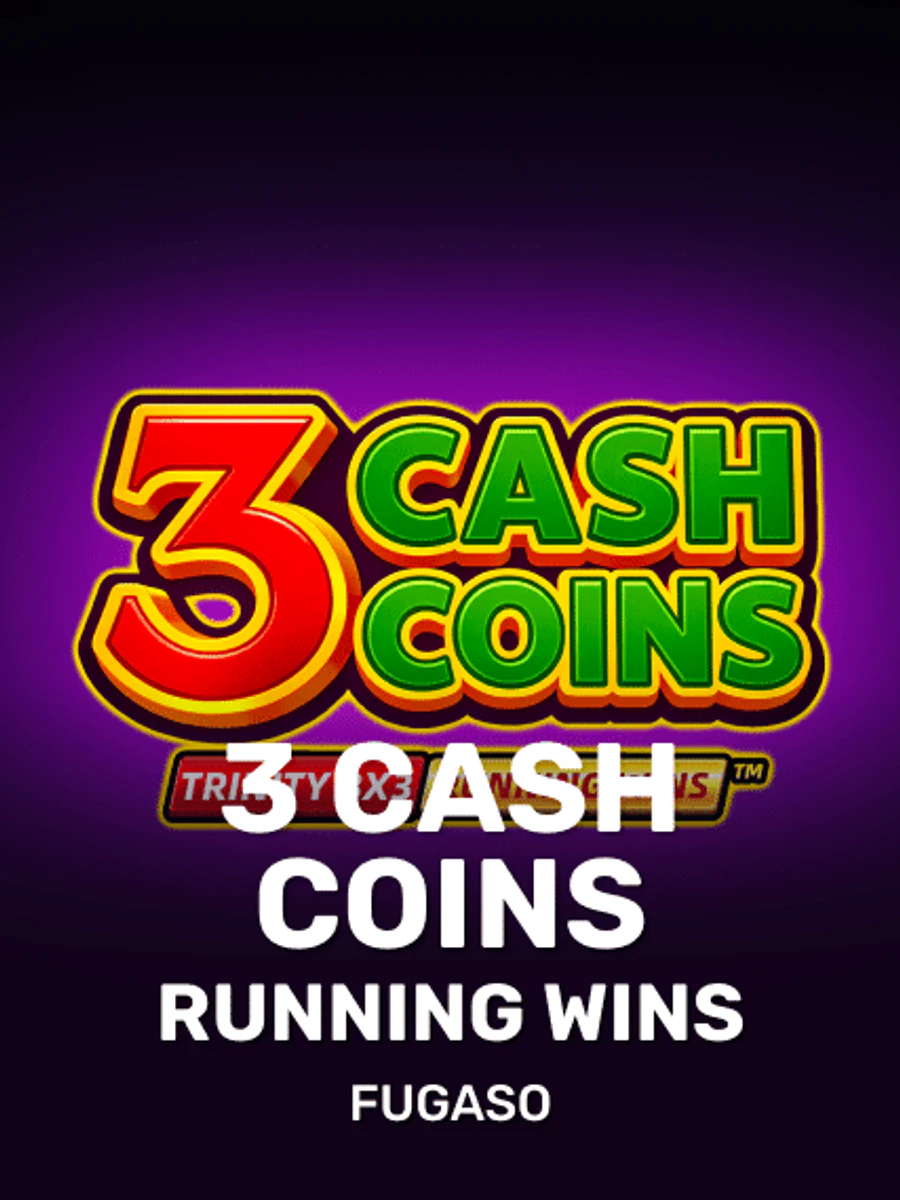 3 Cash Coins RUNNING WINS slot artwork