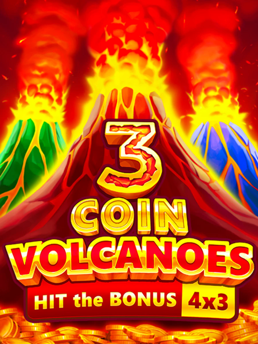 3 Coin Volcanoes slot artwork