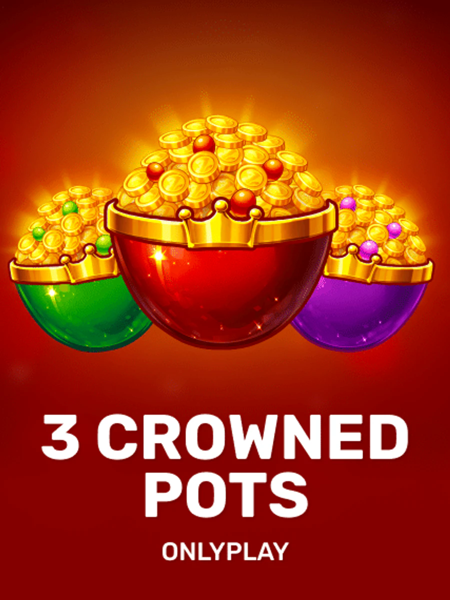 3 Crowned Pots slot artwork