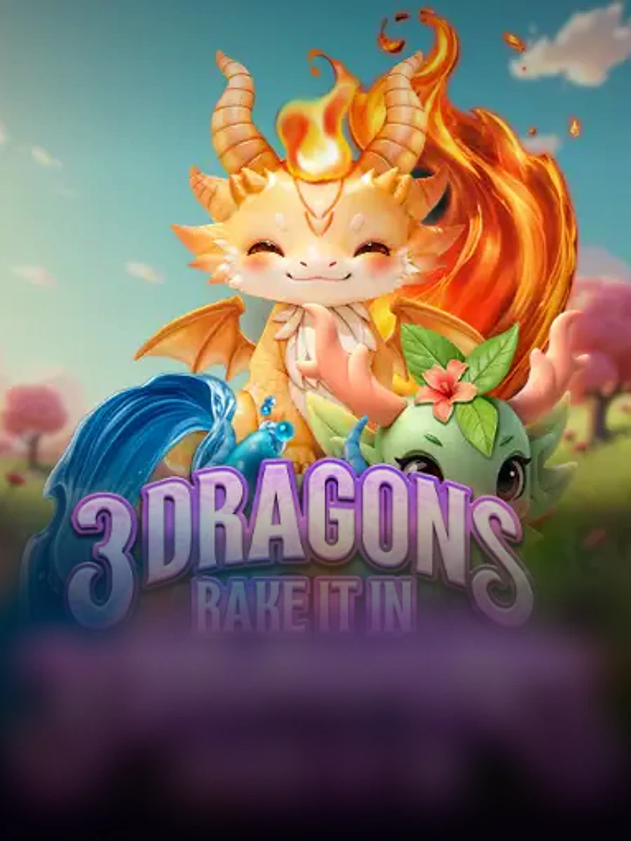 3 Dragons Rake it in slot artwork