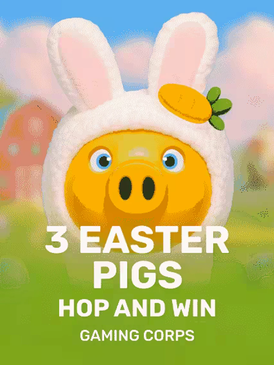 3 Easter Pigs - Hop and Win slot artwork