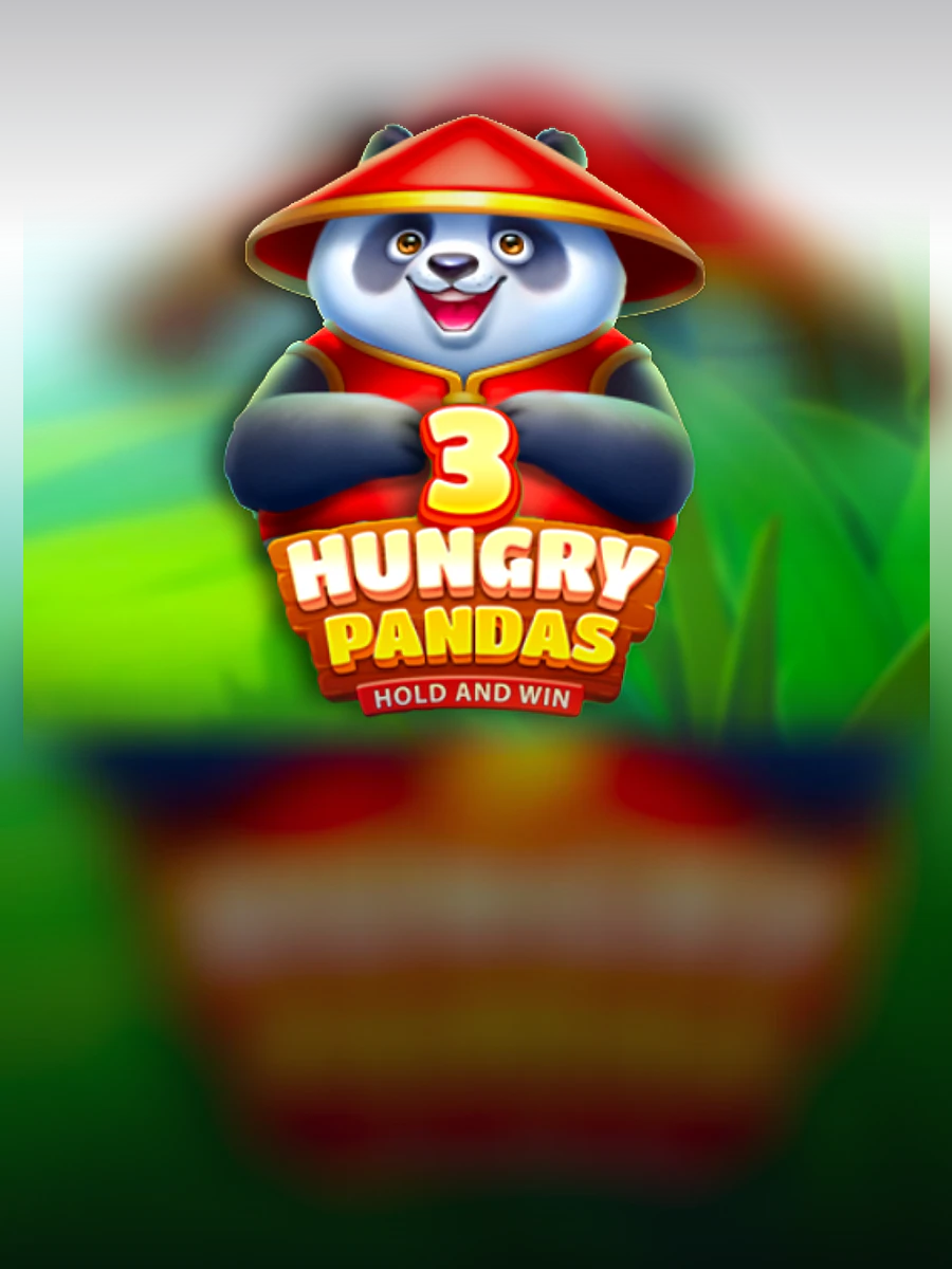 3 Hungry Pandas slot artwork
