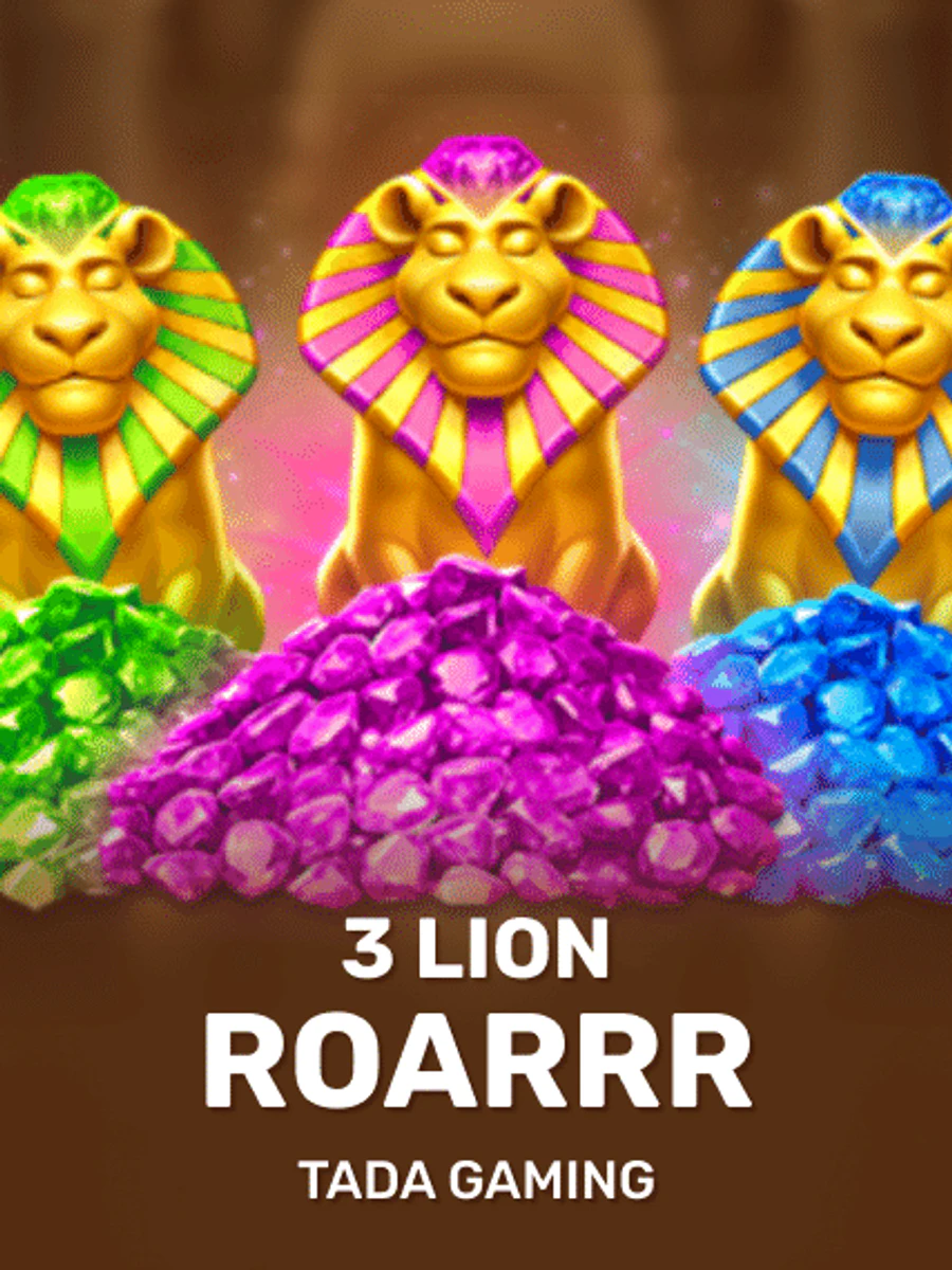 3 Lion Roarrr slot artwork